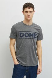 Erkek T-Shirt Kısa Kollu Bisiklet Yaka Pamuklu thumbnail 6