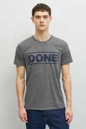 Erkek T-Shirt Kısa Kollu Bisiklet Yaka Pamuklu thumbnail 7