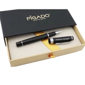 İsme Kişiye Özel Desenli Kapaklı Premium Metal Roller İmza Kalemi thumbnail 5