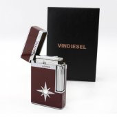 VINDIESEL Yandan Çarklı Gazlı Bordo Lüx Çakmak thumbnail 1