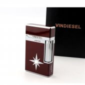 VINDIESEL Yandan Çarklı Gazlı Bordo Lüx Çakmak thumbnail 2