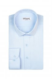 Slim Fit Armür Desenli Siyah Erkek Gömlek - 2