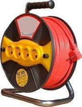 Welder Makaralı Seyyar Uzatma Kablosu 3x1.5x20 Mt 4 Girişli - 1