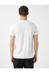 Erkek Beyaz T-shirt thumbnail 4