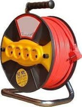 Welder Makaralı Seyyar Uzatma Kablosu 3x1.5x50 Mt 4 Girişli - 1