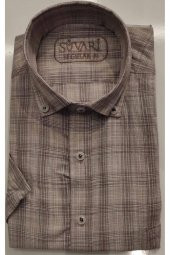 Süvari Classics Rahat Kalıp Erkek Desenli GömleK - 1