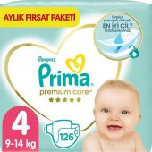Prima Premium Care 4 Numara Maxi 126'lı Bebek Bezi - 1