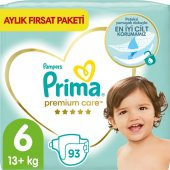Prima Bebek Bezi Premium Care 6 Beden 93 Adet Ekstra Large Aylık Fırsat Paketi - 1