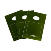 Meteksan A5 Karton Kapaklı Klasik Bloknot 50 Yaprak Çizgisiz Yeşil - 5