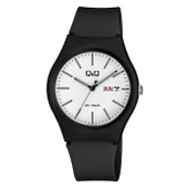 Q&Q A212J001Y Su Geçirmez Silikon Kordonlu Çift Takvimli Kol Saati - 2