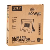 ZMR 302/S 50 WATT - 220 VOLT 6500K IP66 150* IŞIK AÇISI SİYAH SLİM KASA LED PROJEKTÖR - 3