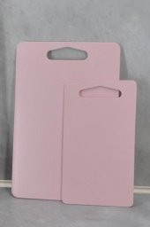 Kesme Tahtası Plastik 2li Pembe thumbnail 2