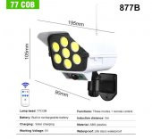 gaman Sahte Kamera Görünümlü Güneş Enerjili Solar Bahçe Lambası Solar Armatür 3Mod Kumandalı Sensörlü Lamb - 6