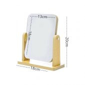 gaman Masaüstü Standlı Ayarlanabilir Ahşap Dekoratif Şık Makyaj Aynası 18*13CM - 3