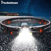gaman 1200 Lümen Cob Led Şarjlı Kafa LAmbası Şarjlı Kafa Feneri - 4