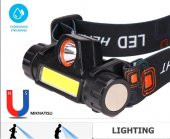gaman 1200 Lümen Cob Led Şarjlı Kafa LAmbası Şarjlı Kafa Feneri - 5