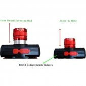 gaman GP-319 2000 Lümen Cob Led Şarjlı Kafa LAmbası Şarjlı Kafa Feneri Zoomlu - 2