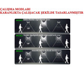 100 Led Sensörlü Solar Güneş Enerjili Lamba - Bahçe Lambası - Solar Sokak Lambası 3 Mod Fotoselli - 5