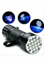 gaman Uv Fener 21 LED Para Kontrol Ultraviyole Fener (Mor Işık) PM-6351 - 2