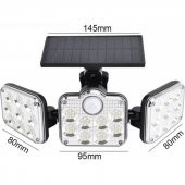 gaman 138 Led Güneş Enerjili 3 Mod Sensörlü Kablosuz Solar Lamba Harekete Duyarlı - 2