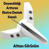 Aspen Lüks Mobilya Kanepe Koltuk Tv Ünitesi Baza Yükseltici Ayağı Ayakları 14 Cm Beyaz Ayak thumbnail 4
