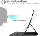 Samsung Galaxy Tab A 10.1'' T510 Deri Kapaklı 360 Kılıf Siyah thumbnail 3