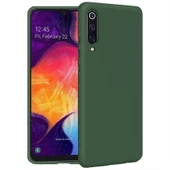 Samsung Galaxy A50 İçi Kadife Silikon Kılıf Yeşil - 1