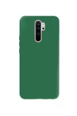 Xiaomi Redmi Note 8 Pro İçi Kadife Silikon Kılıf Yeşil - 1