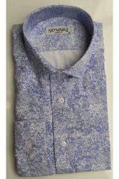 Süvari Classics Slim Fit Desenli Gömlek - 1