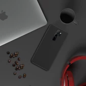 Xiaomi Redmi Note 8 Pro İnce Mat Silikon Kılıf Siyah - 3