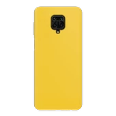 Xiaomi Redmi Note 9 Pro Max İnce Mat Silikon Kılıf Sarı - 2