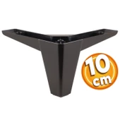 Sedir Lüks Mobilya Kanepe Sehpa Tv Ünitesi Koltuk Ayağı 10 Cm Siyah Baza Ayakları - 1