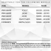 Peugeot 206,406, Partner-Citroen Berlingo için Pedal Lastiği - 5