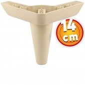 Lüks Mobilya Kanepe Sehpa TV Ünitesi Koltuk Ayağı 14 cm Krem Baza Ayak thumbnail 1