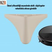 Lüks Mobilya Kanepe Sehpa TV Ünitesi Koltuk Ayağı 10 cm Krem Baza Ayak thumbnail 5