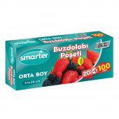 SMARTER BUZDOLABI POŞETİ ORTA BOY 100 ADET ( 20 ADET x 5 ) - 2