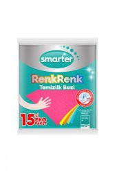 SMARTER RENKRENK TEMİZLİK BEZİ 15 Lİ - 1