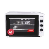İtimat 8060 Çift Camlı Turbo 60 lt Beyaz Fırın - 1