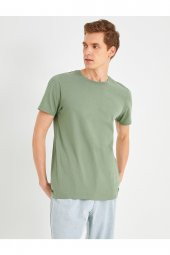Slim Fit Basic Tişört thumbnail 2