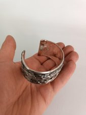 Eskitme Görünümlü Metal Kadın Bilezik 001 - 5