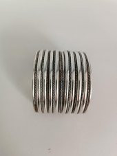 Eskitme Görünümlü Metal Kadın Bilezik 004 - 2