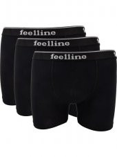 FEELLİNE PAMUK LİKRA SLİM FİT GRİ 3LÜ BOXER SET - 2