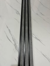 Renkli Duvarlar Atc Gri Antrasit Dekoratif Görünüm Pvc Kaplama Lambiri 12cmx90cm - 2