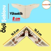 Altay Lüks Mobilya Kanepe Sehpa Tv Ünitesi Koltuk Ayağı 8 Cm Krem Baza Ayakları - 3