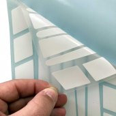 Şerit Tasarımlı Süt Beyaz Motosiklet Kask Sticker Çınar Extreme - 3