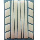 Şerit Tasarımlı Süt Beyaz Motosiklet Kask Sticker Çınar Extreme - 4