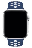 Apple Watch Series 4 38 MM Fileli Kordon Lacivert-Beyaz - 3