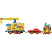 Orjinal Thomas ve Arkadaşları Pilli Motorlu Büyük Trenler VİNÇ GRUE Fisher Price Thomas Pilli Motorlu Tren thumbnail 5