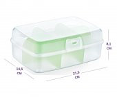 Flosoft Premium Poşet Çay Kutusu, Çok Amaçlı Kapaklı Bölmeli Organizer - 2