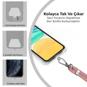 Xiaomi Redmi Note 8 İp Askılı Şeffaf Silikon Kılıf Beyaz - 3
